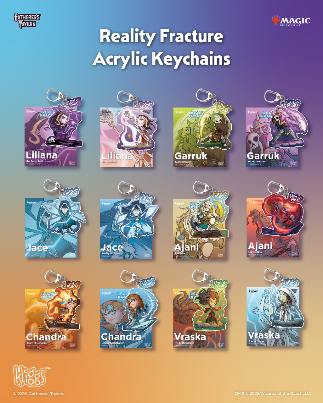 Ajani, Resolute Reality Fracture Kliggs Keychain