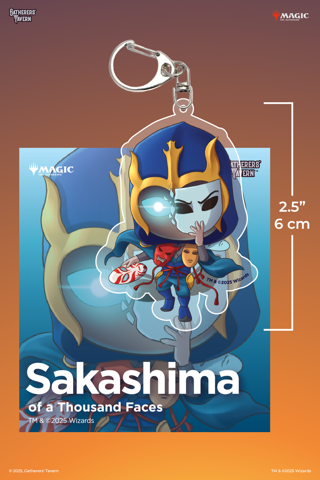Sakashima of a Thousand Faces Keychain