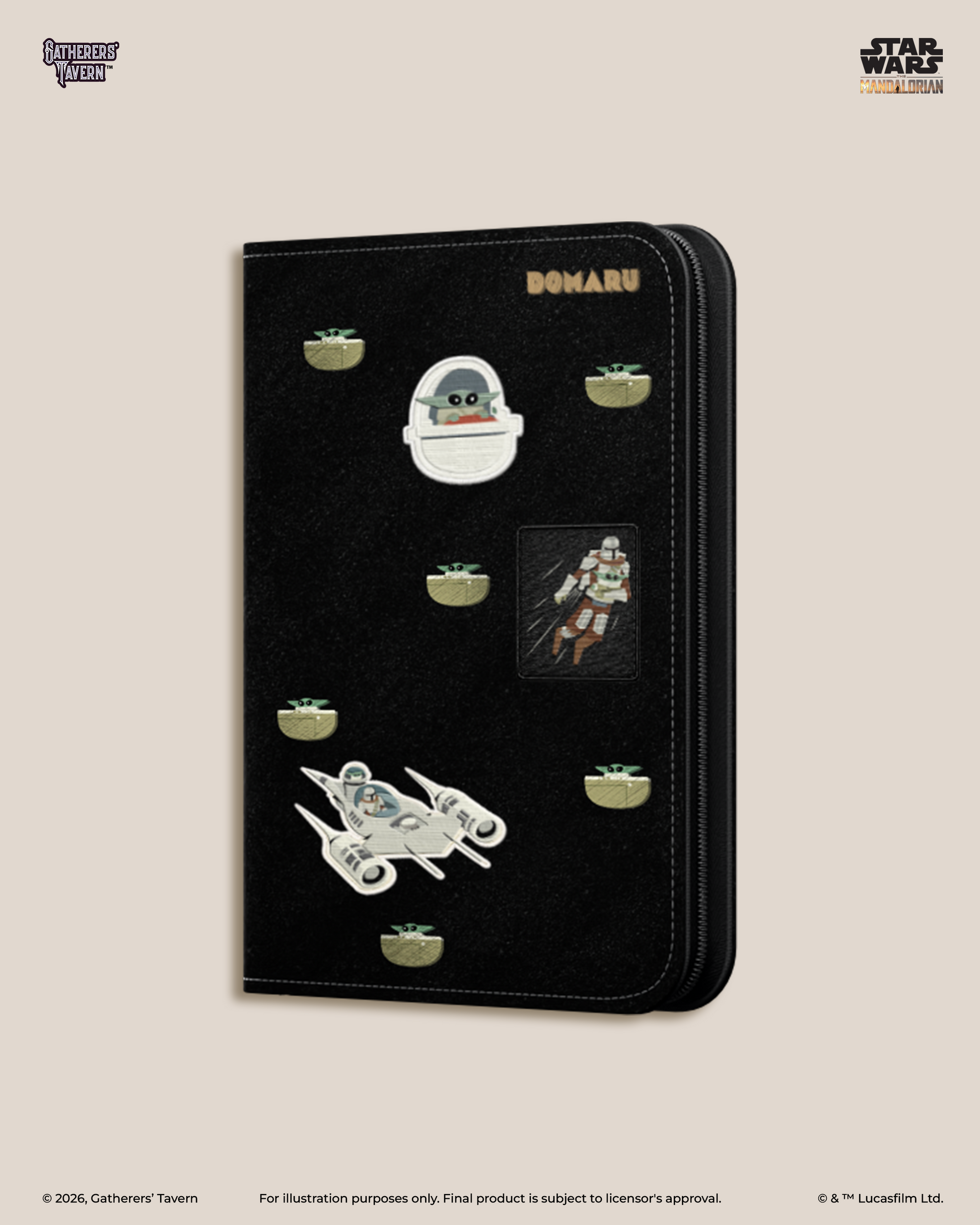 9-pocket Mandalorian DOMARU Deco Patch Binder