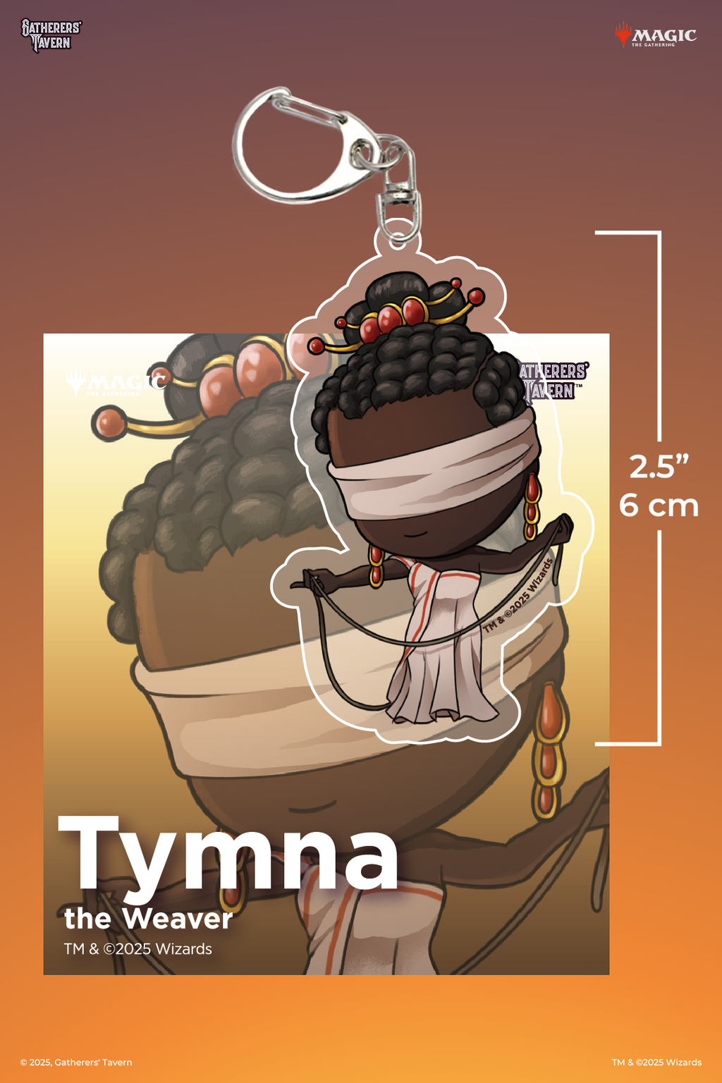 Tymna the Weaver Keychain