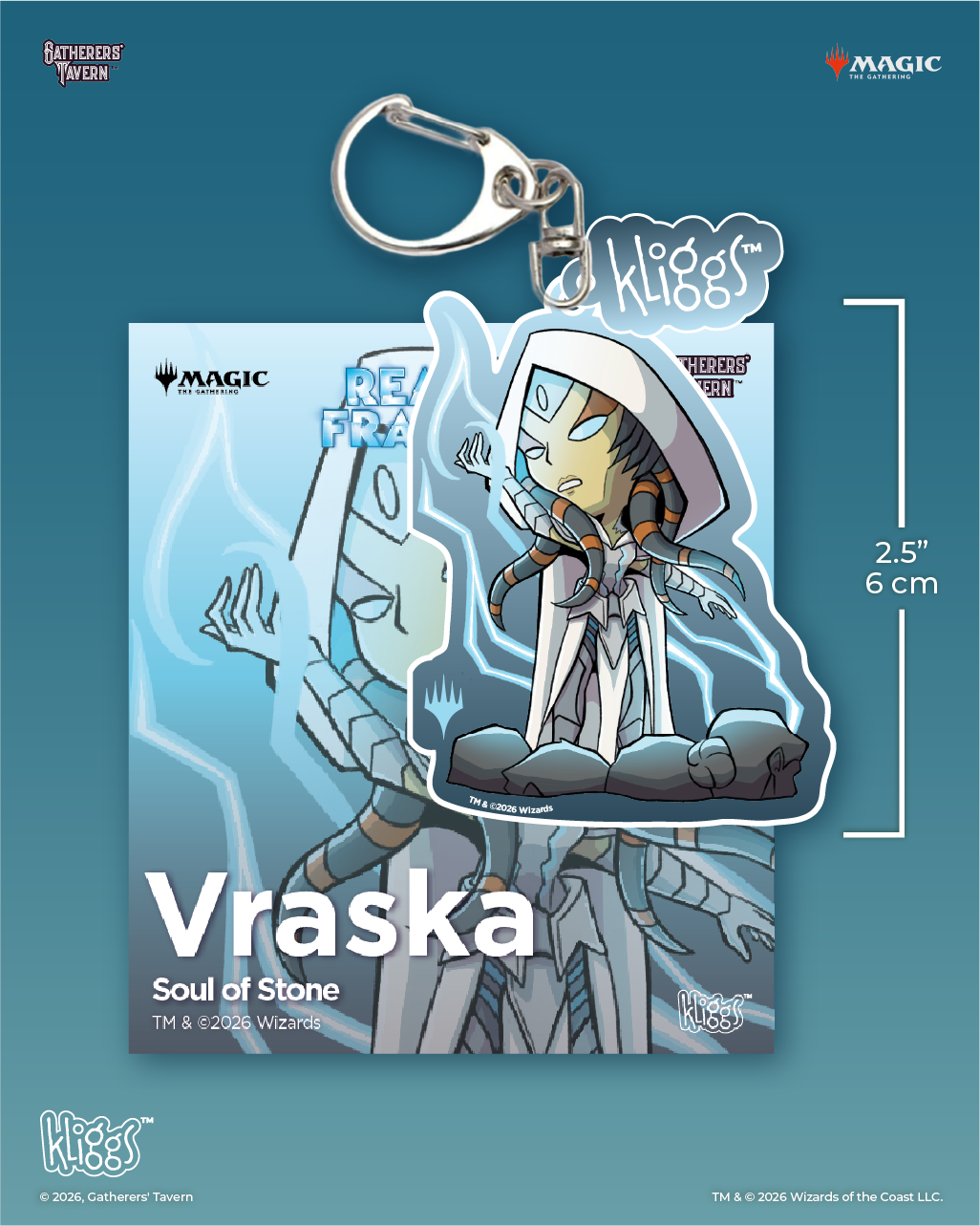 Vraska, Soul of Stone Reality Fracture Kliggs Keychain