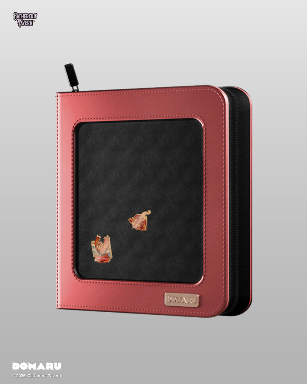 12-Pocket Vermilion Radiance  - DOMARU Deco Pin Binder Sacred Beasts