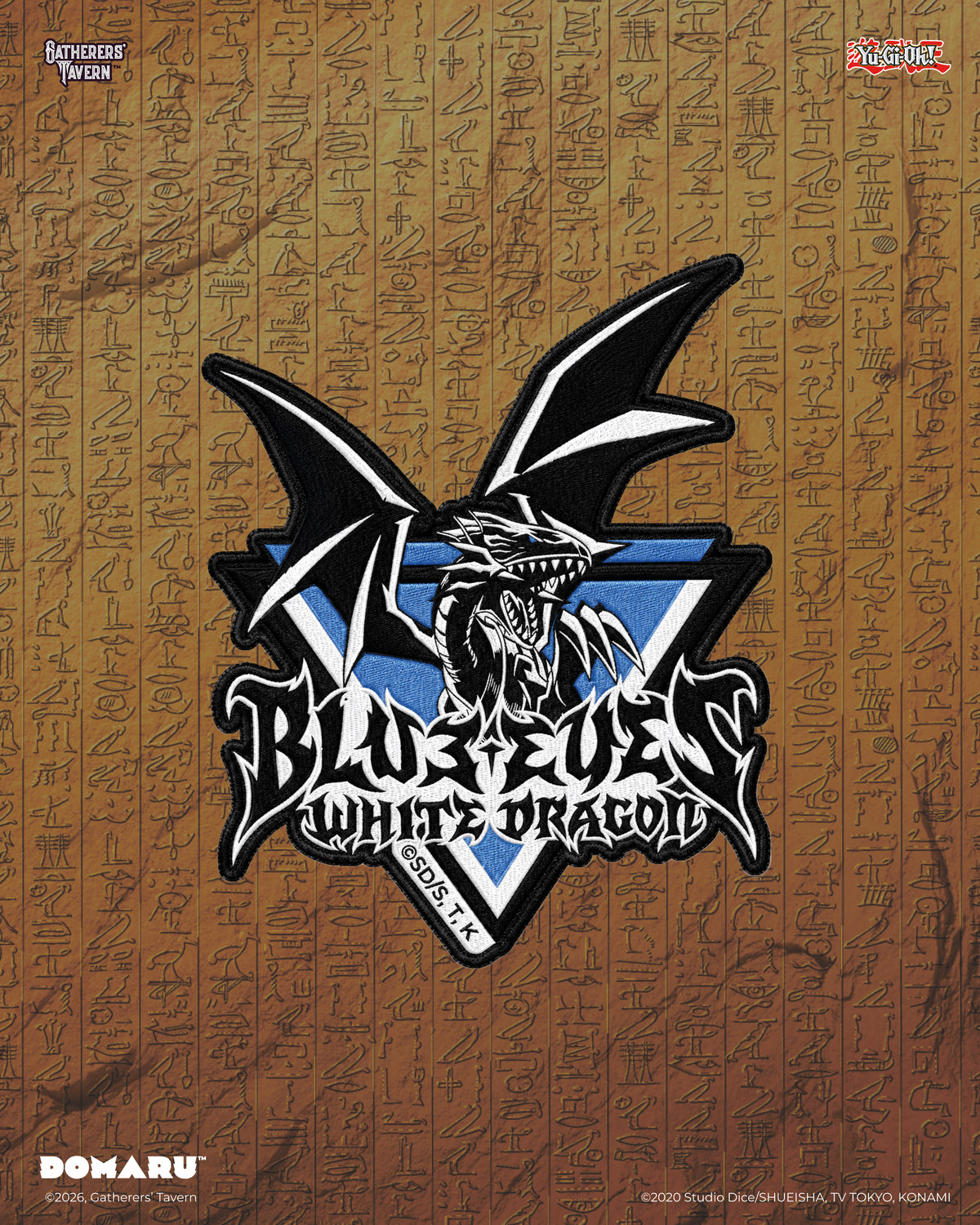 Sumi Style: Blue-Eyes White Dragon Yu-Gi-Oh! DOMARU Deco Patch