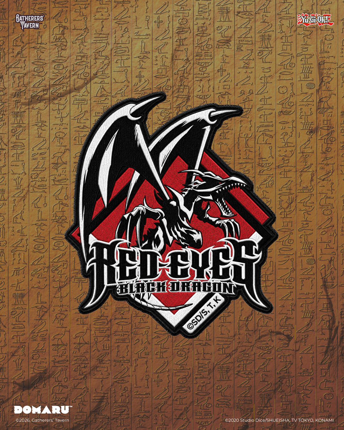 Sumi Style: Red-Eyes Black Dragon Yu-Gi-Oh! DOMARU Deco Patch