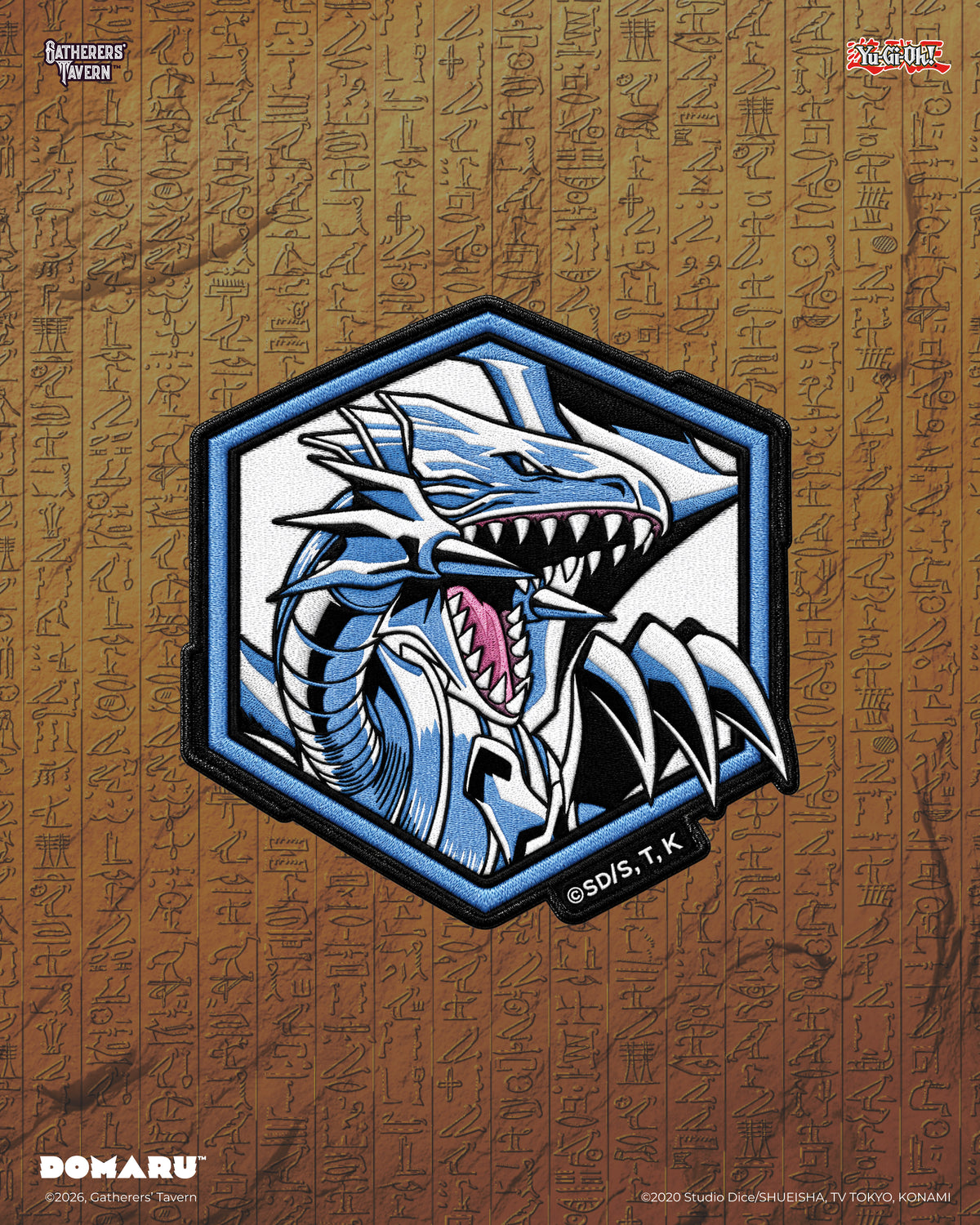 Sumi Style: Hex-Frame Blue-Eyes White Dragon Yu-Gi-Oh! DOMARU Deco Patch