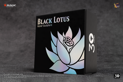 Black Lotus Relief Sculpture