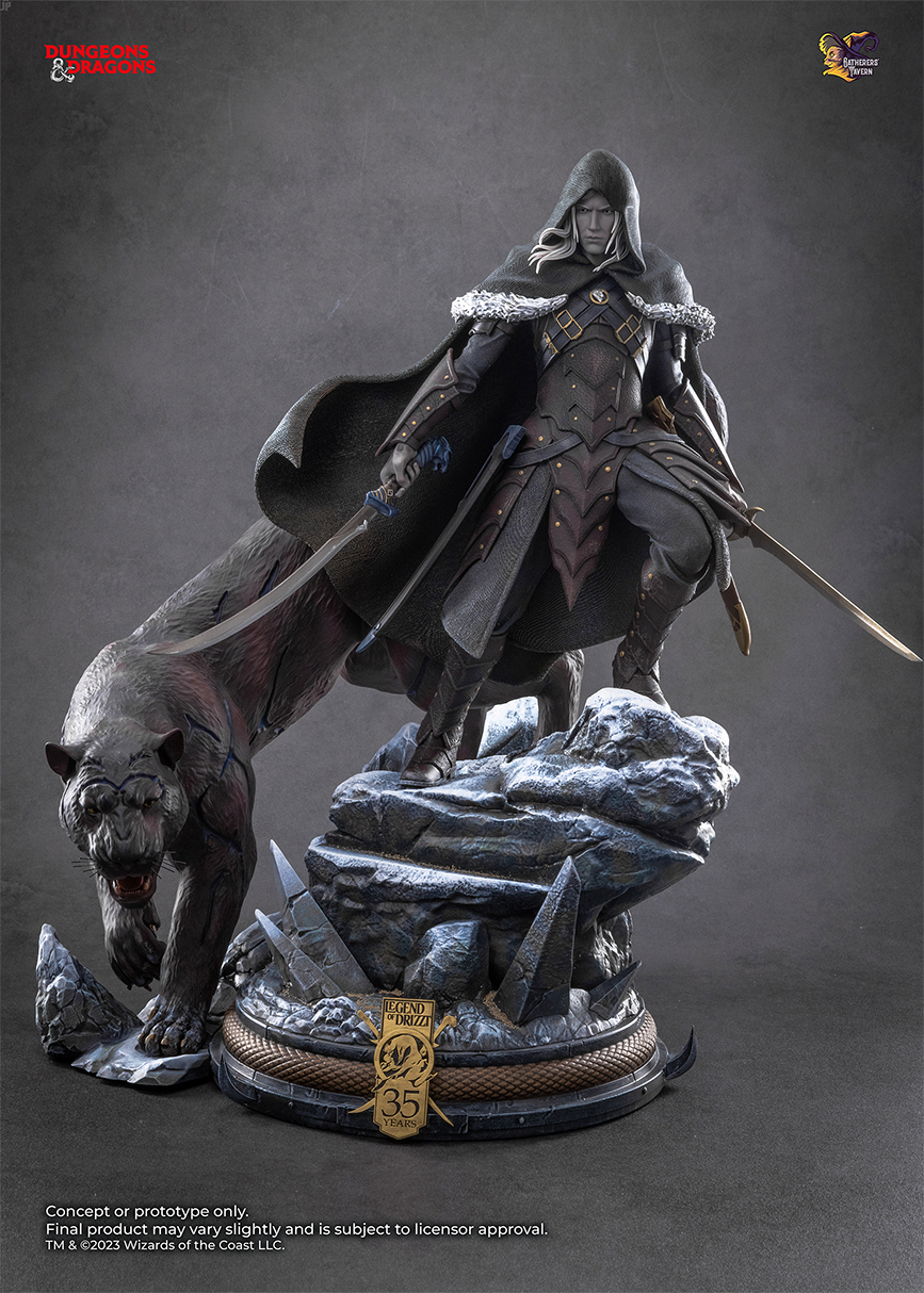 Drizzt Do'Urden 1:4 Scale Statue (35th Anniversary edition)