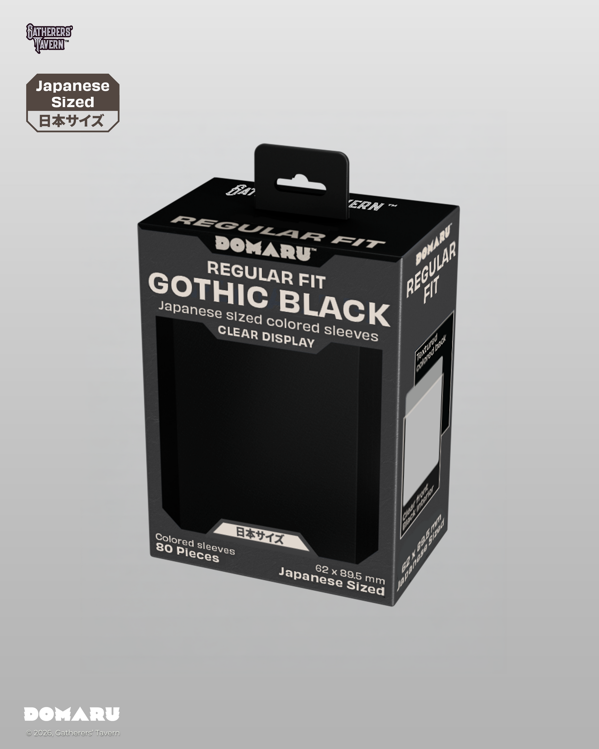 Gothic Black - DOMARU Regular Fit Japanese Size Sleeves
