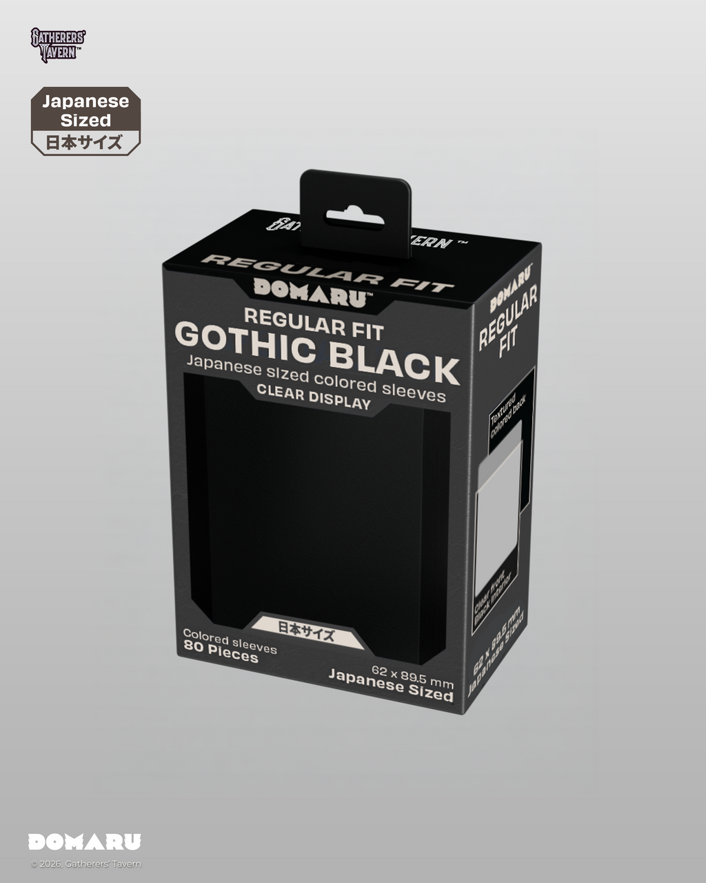 Event Gothic Black - DOMARU Regular Fit Japanese Size Sleeves