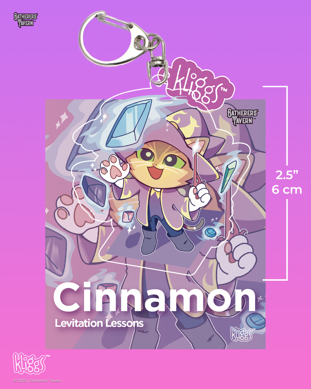 Cinnamon Levitation Lessons Keychain