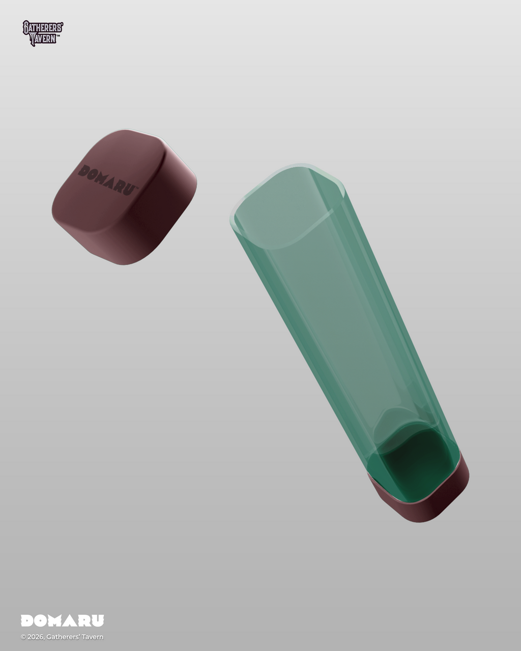Verdant Burgundy - DOMARU Capsule Squircle Playmat Tube
