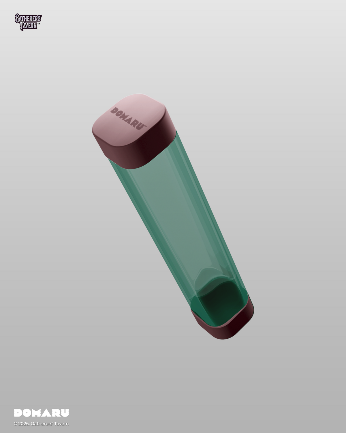 Verdant Burgundy - DOMARU Capsule Squircle Playmat Tube