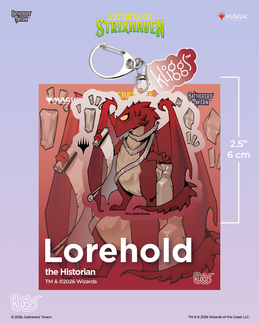 Lorehold Secrets of Strixhaven Kliggs Keychain