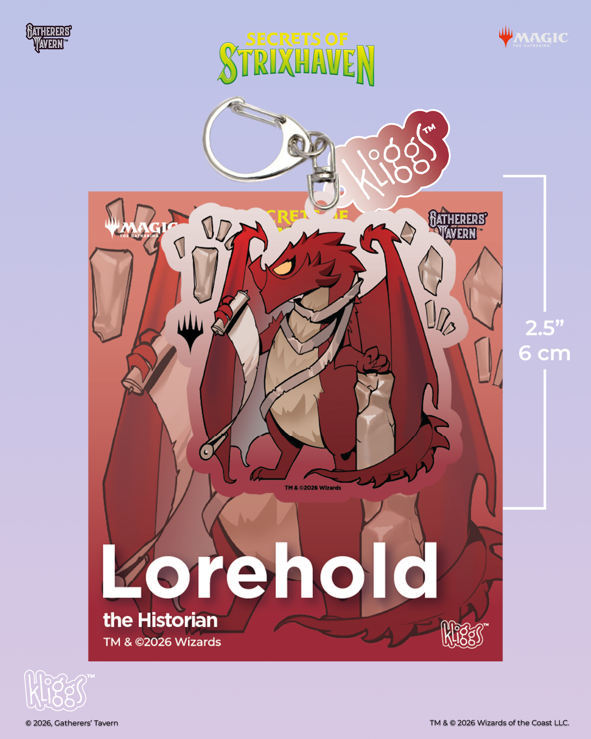 Lorehold Secrets of Strixhaven Kliggs Keychain