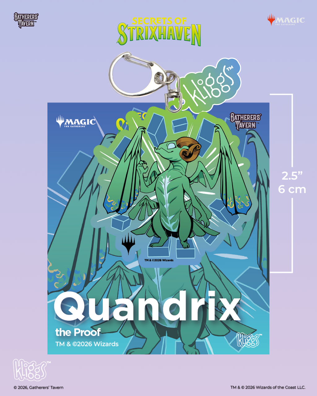 Quandrix Secrets of Strixhaven Kliggs Keychain