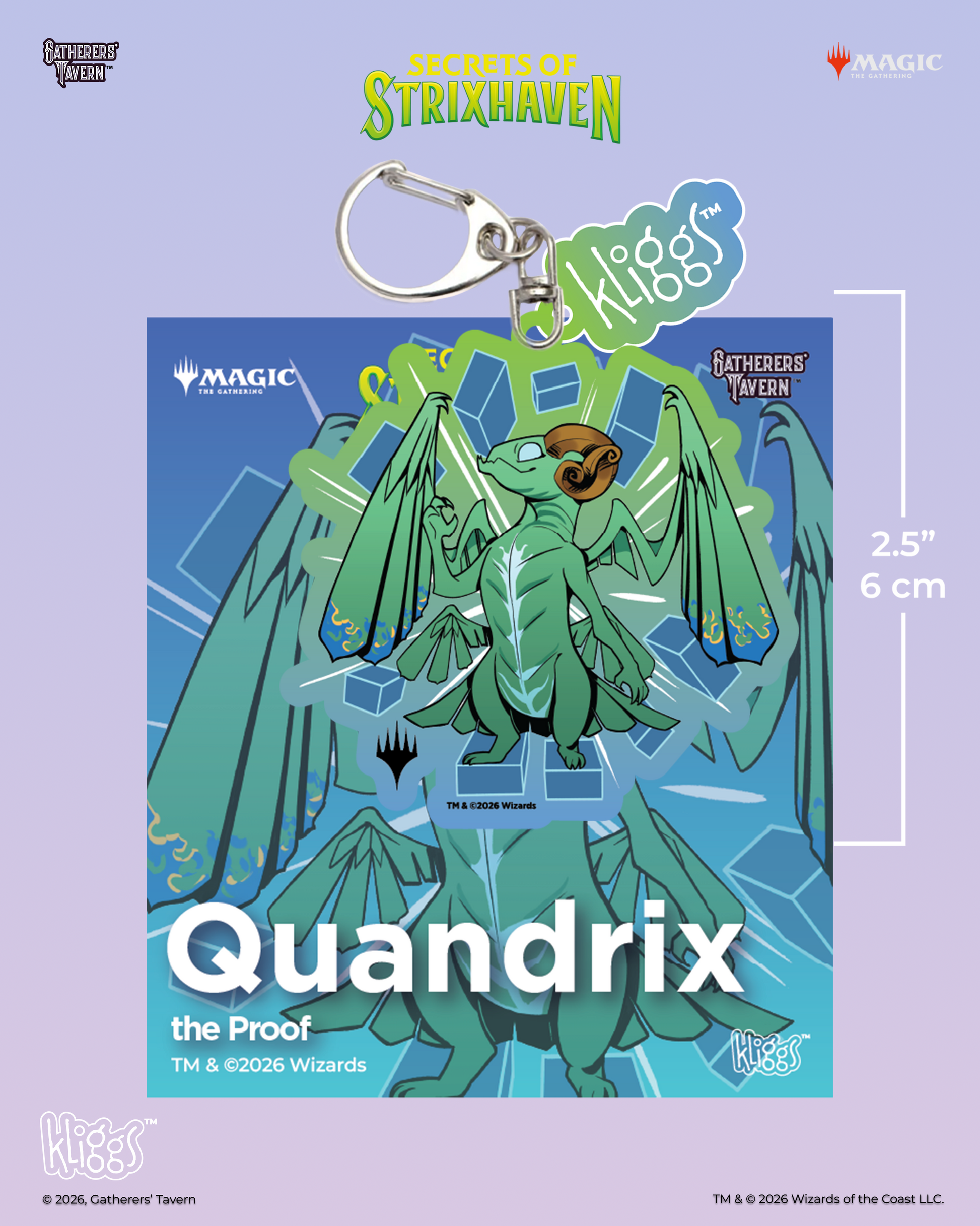 Quandrix Secrets of Strixhaven Kliggs Keychain